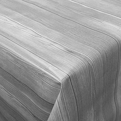 Mambo-Design PVC Tischdecke Madeira grau Wachstuch · Eckig · Länge & Breite wählbar· abwaschbare Tischdecke Holzoptik Holz Holzdiele, Größe:110 x 70 cm von Mambo-Design