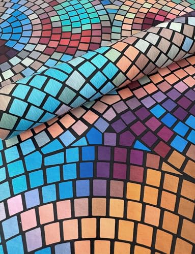 Mambo Design PVC Tischdecke Mosaik Wachstuch · Breite & Länge wählbar · abwaschbar · Fliesen bunt blau rot grün gelb, Größe:100 x 100 cm Mambo Design PVC Tischdecke Mosaik Wachstuch · Breite & Länge wählbar · abwaschbar · Fliesen bunt blau rot grün gelb, Größe:100 x 100 cm von Mambo Design