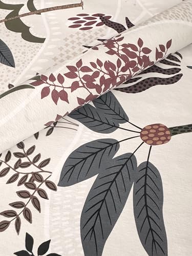 Mambo Design PVC Tischdecke OASE beige Palmen Meterware Wachstuch Eckig Breite&Länge wählbar abwaschbar, Größe:130 x 130 cm von Mambo Design