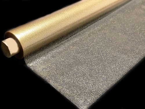 PVC Klarsichtfolie Glitter Gold Weihnachten • Breite & Länge wählbar • Transparente Tischdecke, Größe:130 x 220 cm PVC Klarsichtfolie Glitter Gold Weihnachten • Breite & Länge wählbar • Transparente Tischdecke, Größe:130 x 220 cm von Mambo Design