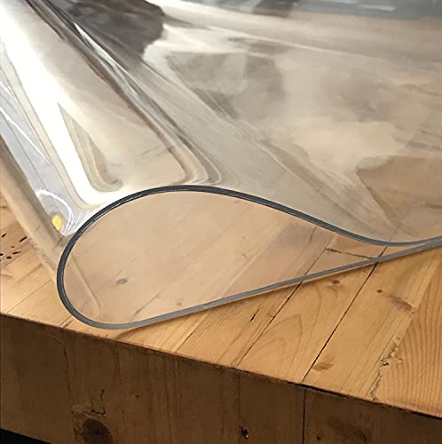PVC Klarsichtfolie Superclear ca. 2 mm • Eckig • Länge & Breite wählbar • Transparente Tischdecke, Größe:100 x 300 cm von Mambo-Design