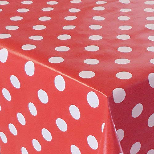 PVC Tischdecke Dottie rot Punkte Weiss Wachstuch · Breite & Länge wählbar · abwaschbare Tischdecke, Größe:90 x 90 cm PVC Tischdecke Dottie rot Punkte Weiss Wachstuch · Breite & Länge wählbar · abwaschbare Tischdecke, Größe:90 x 90 cm von Mambo-Design