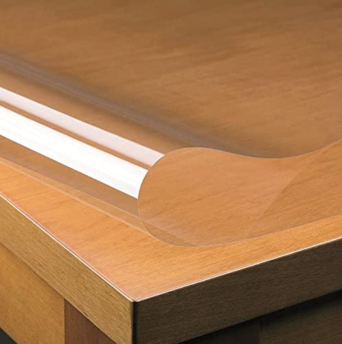 PVC Tischdecke Klarsicht ca. 0,30 mm Dicke · Eckig · Breite & Länge wählbar· abwaschbare transparente Folie, Größe:140 x 200 cm von PGONA
