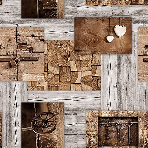 PVC Tischdecke Nostalgie Wachstuch NEU · Breite & Länge wählbar · abwaschbare Tischdecke · Holz Holzdiele grau beige Texas, Größe:130 x 70 cm von Mambo-Design