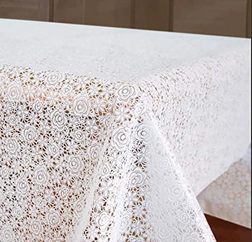 PVC Tischdecke Vinyl weiß 'Röschen' • Breite & Länge wählbar • abwaschbar • Spitzeneffekt Spitzendecke Rosen, Größe:140 x 180 cm PVC Tischdecke Vinyl weiß 'Röschen' • Breite & Länge wählbar • abwaschbar • Spitzeneffekt Spitzendecke Rosen, Größe:140 x 180 cm von Mambo-Design