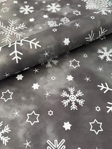 PVC Wachstuch Tischdecke EISKRISTALL Christmas grau anthrazit Eckig Breite & Länge wählbar abwaschbar, Größe:140 x 180 cm PVC Wachstuch Tischdecke EISKRISTALL Christmas grau anthrazit Eckig Breite & Länge wählbar abwaschbar, Größe:140 x 180 cm von Mambo Design