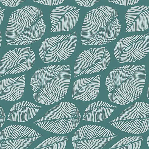 PVC Wachstuch Tischdecke Hazel Petrol 140x220cm, gefaltet verpackt von Mambo Design