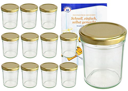 MamboCat 12er Set Sturzgläser 230 ml Hoch Deckelfarbe Gold to 66 inkl. Diamant Gelierzauber Rezeptheft, Marmeladengläser, Einmachgläser, Einweckgläser, Gläser MamboCat 12er Set Sturzgläser 230 ml Hoch Deckelfarbe Gold to 66 inkl. Diamant Gelierzauber Rezeptheft, Marmeladengläser, Einmachgläser, Einweckgläser, Gläser von MamboCat