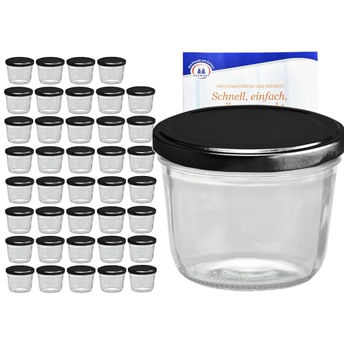 MamboCat 40er Set Sturzgläser 230 ml mit schwarzem Deckel to 82 inkl. Diamant Gelierzauber Rezeptheft Marmeladengläser Einmachgläser Einweckgläser MamboCat 40er Set Sturzgläser 230 ml mit schwarzem Deckel to 82 inkl. Diamant Gelierzauber Rezeptheft Marmeladengläser Einmachgläser Einweckgläser von MamboCat