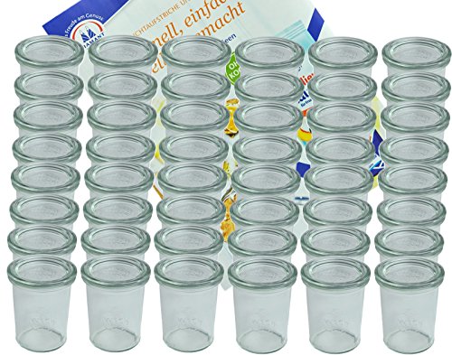 MamboCat 48er Set Weck Gläser 160 ml Sturzgläser mit 48 Glasdeckeln incl. Diamant-Zucker Gelierzauber Rezeptheft MamboCat 48er Set Weck Gläser 160 ml Sturzgläser mit 48 Glasdeckeln incl. Diamant-Zucker Gelierzauber Rezeptheft von MamboCat
