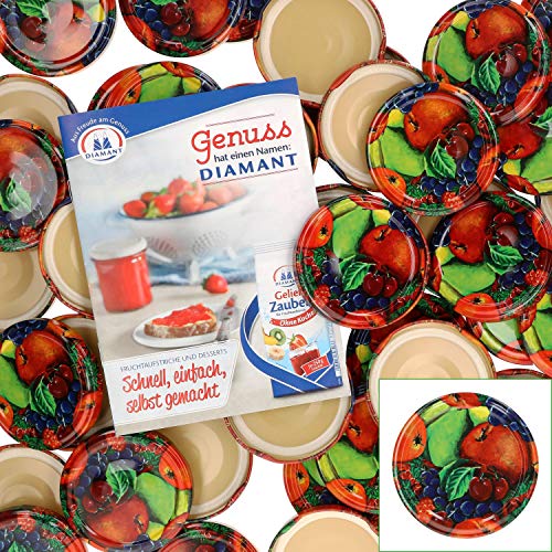 MamboCat 50er Deckelset TO66 Obstfrüchte I Twist-Off-Deckel für Sturzgläser I Rundrand I Einkochen & Konservieren I Ersatzdeckel I passend für 125ml/167ml/277ml MamboCat 50er Deckelset TO66 Obstfrüchte I Twist-Off-Deckel für Sturzgläser I Rundrand I Einkochen & Konservieren I Ersatzdeckel I passend für 125ml/167ml/277ml von MamboCat