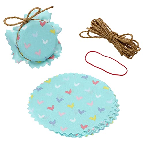 MamboCat 10er Marmeladendeckchen Bunte Hühner Ø 14 cm + 1 Fixiergummi + 4 m Schnur I passend für Einmachgläser bis max. Ø 7 cm I Einmachgläser I Geschenkverpackung I Stoffdeckchen MamboCat 10er Marmeladendeckchen Bunte Hühner Ø 14 cm + 1 Fixiergummi + 4 m Schnur I passend für Einmachgläser bis max. Ø 7 cm I Einmachgläser I Geschenkverpackung I Stoffdeckchen von MamboCat