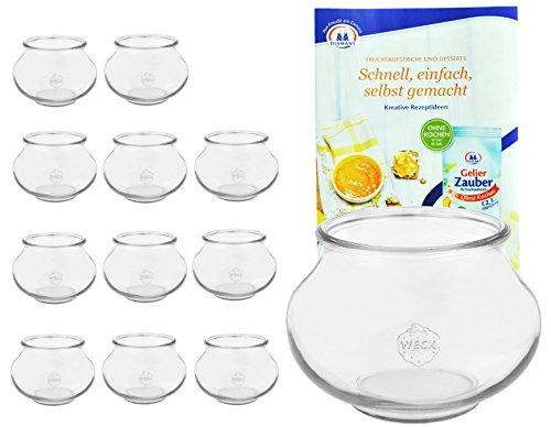 MamboCat 24er Set Weckgläser Weck Schmuckglas 220 ml I Original Weck Einmachglas Bauchig I Einweckgläser für Obst Gemüse uvm I Weck Gläser ohne Deckel inkl. Diamant-Zucker Gelierzauber Rezeptheft MamboCat 24er Set Weckgläser Weck Schmuckglas 220 ml I Original Weck Einmachglas Bauchig I Einweckgläser für Obst Gemüse uvm I Weck Gläser ohne Deckel inkl. Diamant-Zucker Gelierzauber Rezeptheft von MamboCat