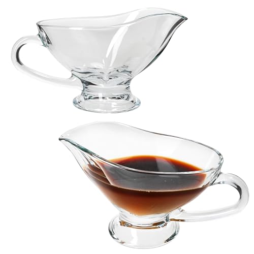 MamboCat 2er Set Sauciere Gourmet aus Glas I 310 ml I transparente Servierkanne I zeitloses Design I Saucenschüssel I Soßenschale I Kochzubehör MamboCat 2er Set Sauciere Gourmet aus Glas I 310 ml I transparente Servierkanne I zeitloses Design I Saucenschüssel I Soßenschale I Kochzubehör von MamboCat