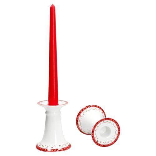 MamboCat 2er Set Weihnachtstraum Kerzenhalter I Höhe 10,7cm I runde Porzellan-Kerzenhalter für Stabkerzen mit Weihnachtsdekor I für Weihnachten, Advent & Co MamboCat 2er Set Weihnachtstraum Kerzenhalter I Höhe 10,7cm I runde Porzellan-Kerzenhalter für Stabkerzen mit Weihnachtsdekor I für Weihnachten, Advent & Co von MamboCat