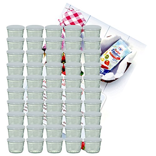 MamboCat 50er Set Sturzglas 230 ml Marmeladenglas Einmachglas Einweckglas to 82 weißer Deckel incl. Diamant-Zucker Gelierzauber Rezeptheft MamboCat 50er Set Sturzglas 230 ml Marmeladenglas Einmachglas Einweckglas to 82 weißer Deckel incl. Diamant-Zucker Gelierzauber Rezeptheft von MamboCat