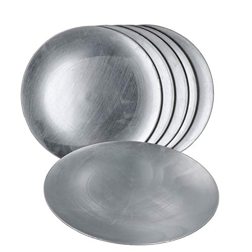 MamboCat 6-tlg. Set Platzteller Silber I Weihnachts-Teller I Tisch-Set, Untersetzer, Platte, Unterlage I Deko-Accessoire I Silvester, Partys & Co I Silver von MamboCat