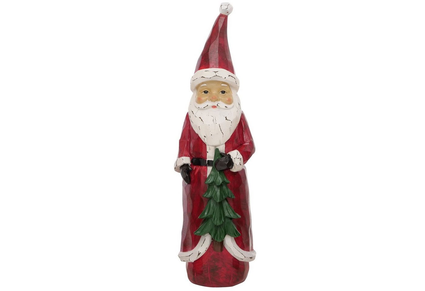 MamboCat Dekofigur B. Deko-Figur Pedros Weihnachtsmann mit Tannenbaum, H 40,00 cm von MamboCat