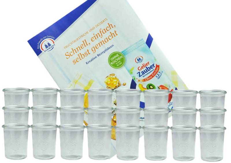 MamboCat Einmachglas 24er Set Weck Gläser 160 ml Sturzgläser, Glas von MamboCat