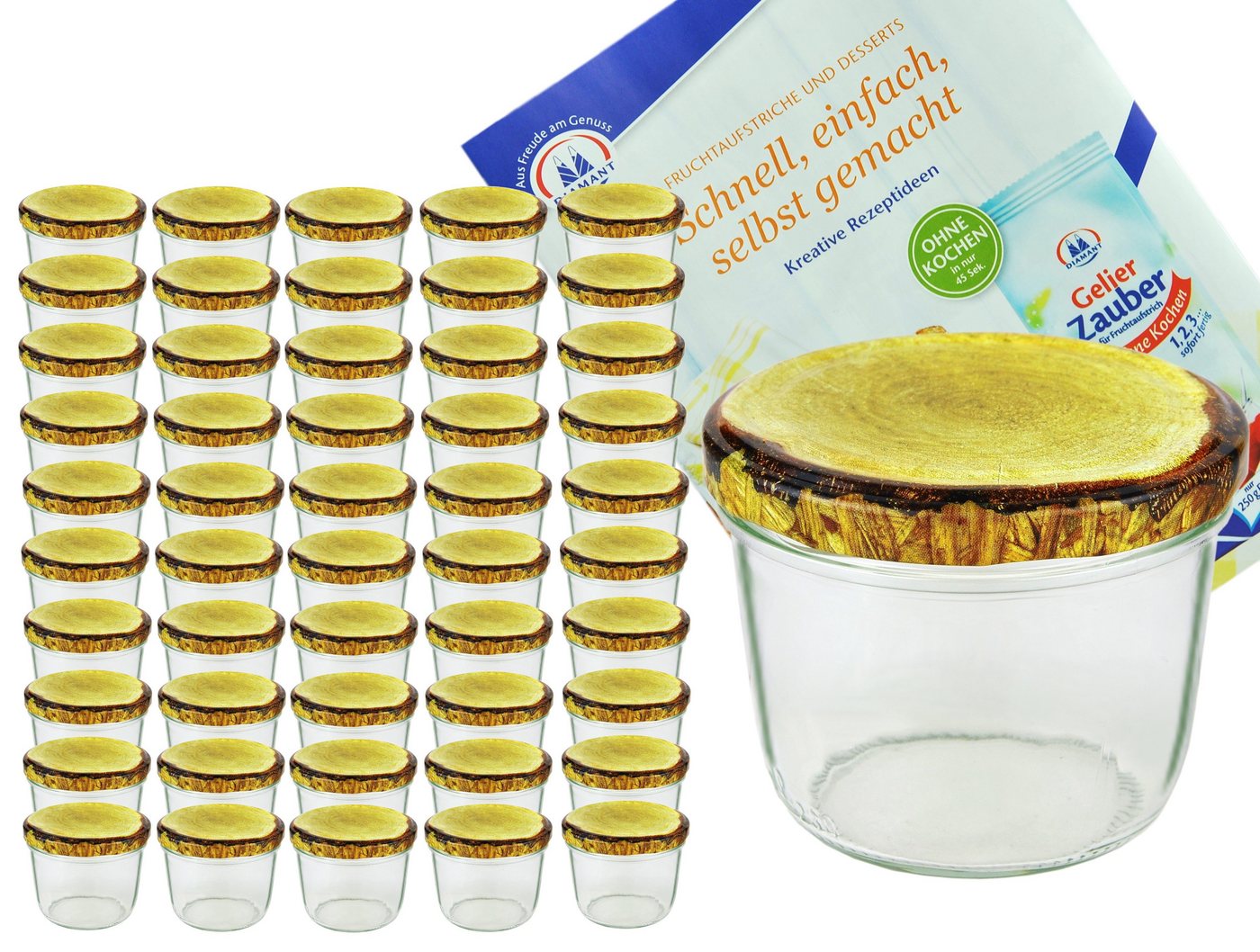 MamboCat Einmachglas 50er Set Sturzglas 230 ml Marmeladenglas To 82 Holzdekor Deckel, Glas MamboCat Einmachglas 50er Set Sturzglas 230 ml Marmeladenglas To 82 Holzdekor Deckel, Glas von MamboCat