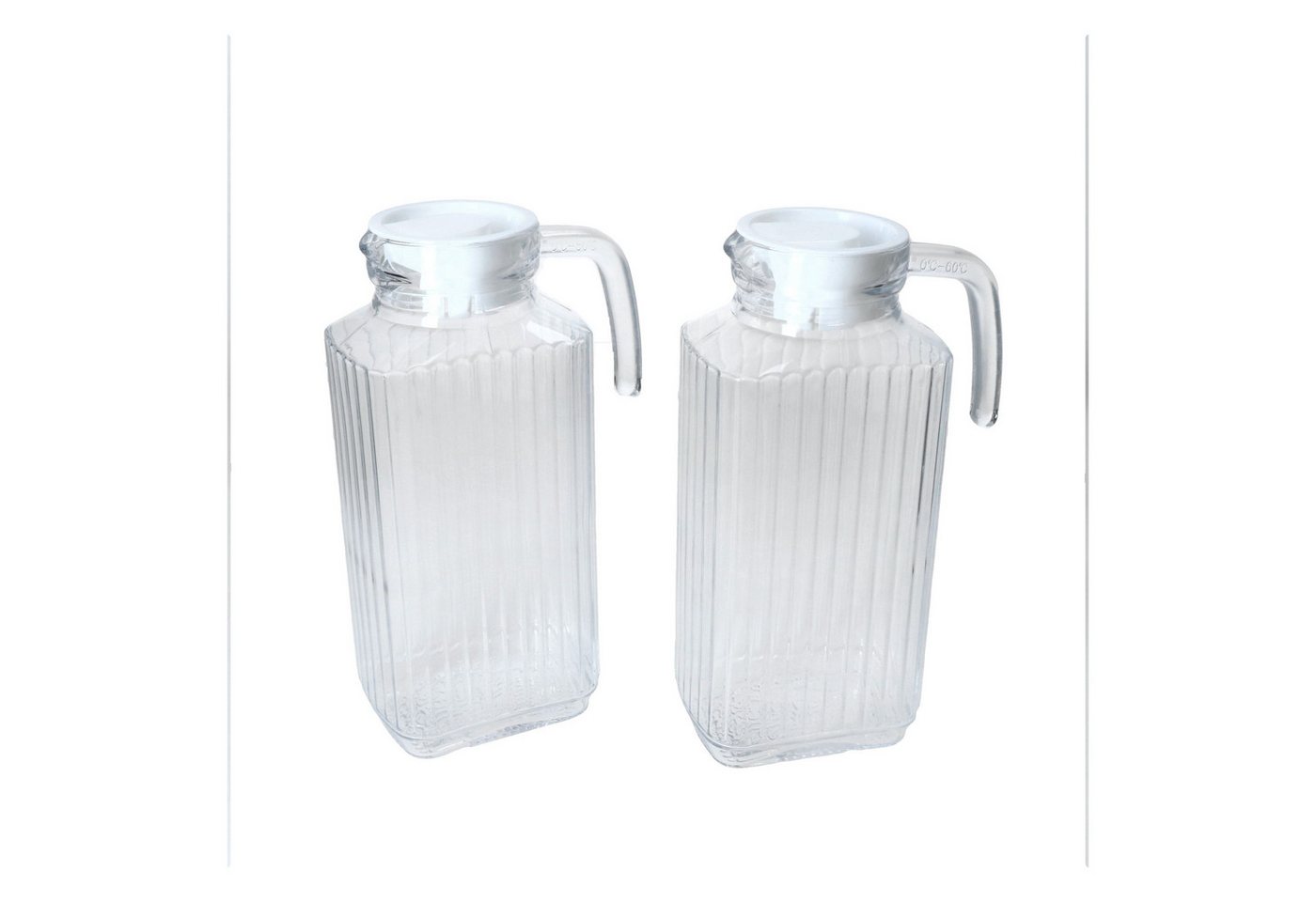 MamboCat Karaffe 2er Set LAMA Kühlschrankkrug mit Deckel weiß 1,8L Henkel MamboCat Karaffe 2er Set LAMA Kühlschrankkrug mit Deckel weiß 1,8L Henkel von MamboCat