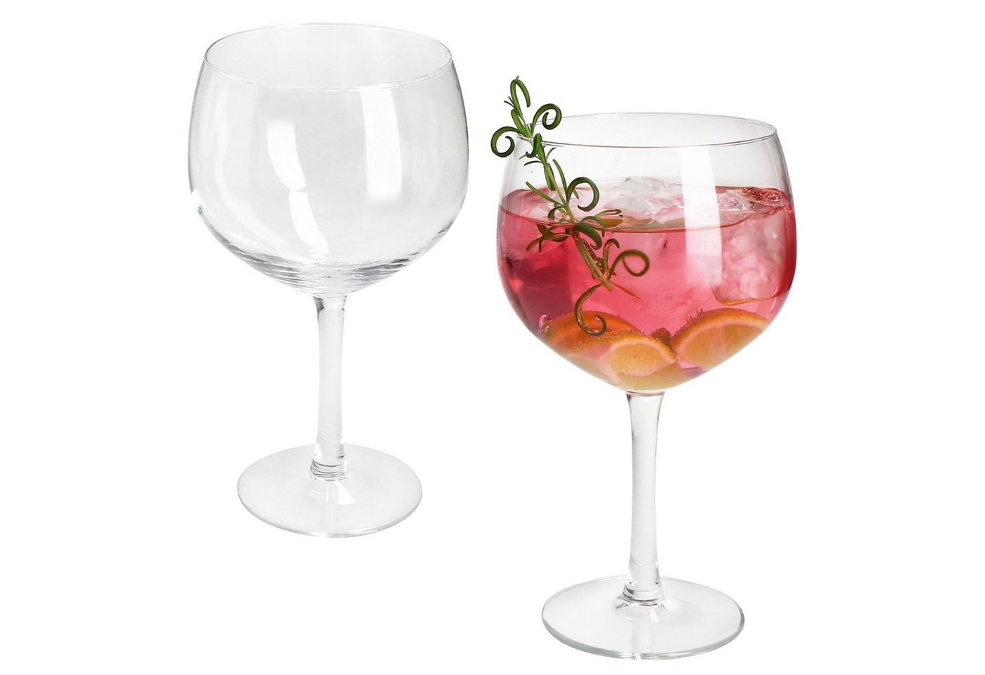 MamboCat Longdrinkglas 2x Gin Tonic Gläser 400ml Longdrink-Glas klar Cocktail-Gläser Wasser, Glas von MamboCat