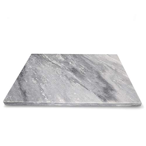 MamboCat Marmor Schneidebrett 30 x 40 cm hitzebeständige Steinplatte I Deko Käseplatte rechteckig I Unterlage für Küche Topfuntersetzer weiß grau I Buffet Servierplatte I Torten Platte aus Stein MamboCat Marmor Schneidebrett 30 x 40 cm hitzebeständige Steinplatte I Deko Käseplatte rechteckig I Unterlage für Küche Topfuntersetzer weiß grau I Buffet Servierplatte I Torten Platte aus Stein von MamboCat