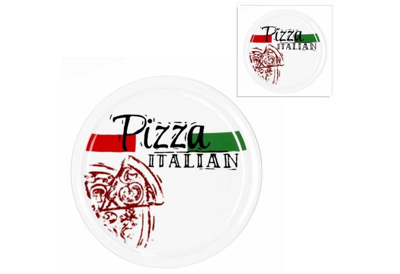 MamboCat Pizzateller 2er Set Pizzateller Pizza Italian 28cm von MamboCat
