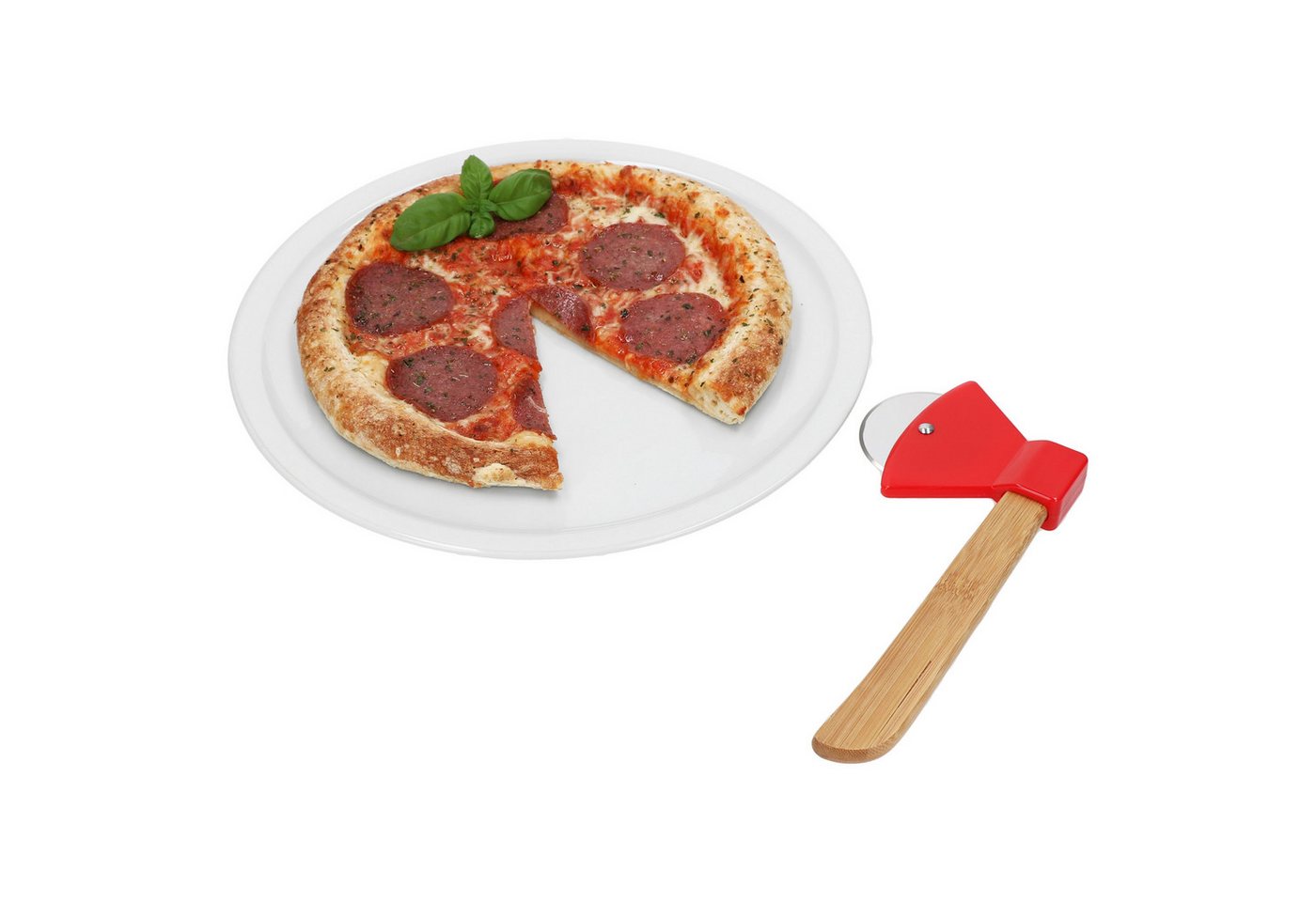 MamboCat Pizzateller 2tlg Geschenkset Pizzaschneider Axt + Bianco Pizzateller Ø30,5cm MamboCat Pizzateller 2tlg Geschenkset Pizzaschneider Axt + Bianco Pizzateller Ø30,5cm von MamboCat
