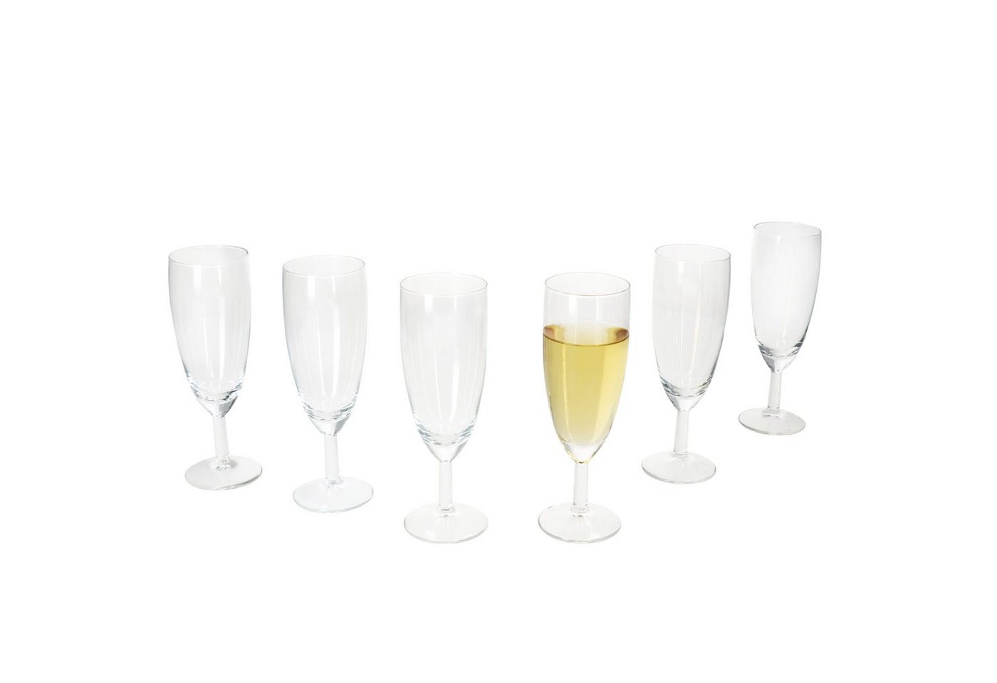 MamboCat Sektglas 6er Set Royal Sektgläser 140ml Champagner-Glas klare Prosecco Party, Glas von MamboCat