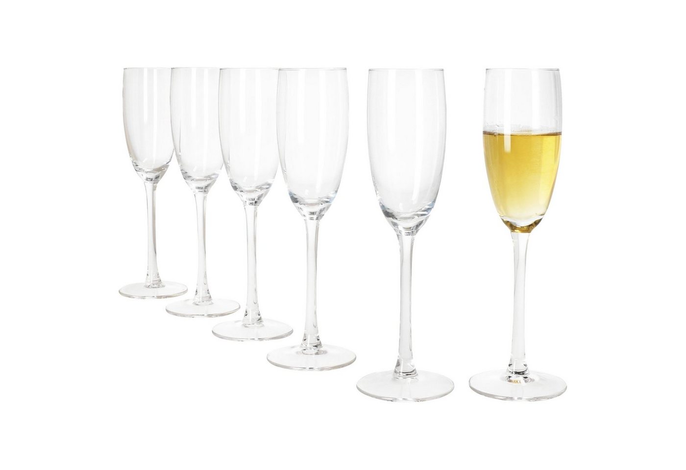 MamboCat Sektglas 6x Grande Royal Sektgläser 120ml Champagner-Glas klare Sektflöte, Glas von MamboCat