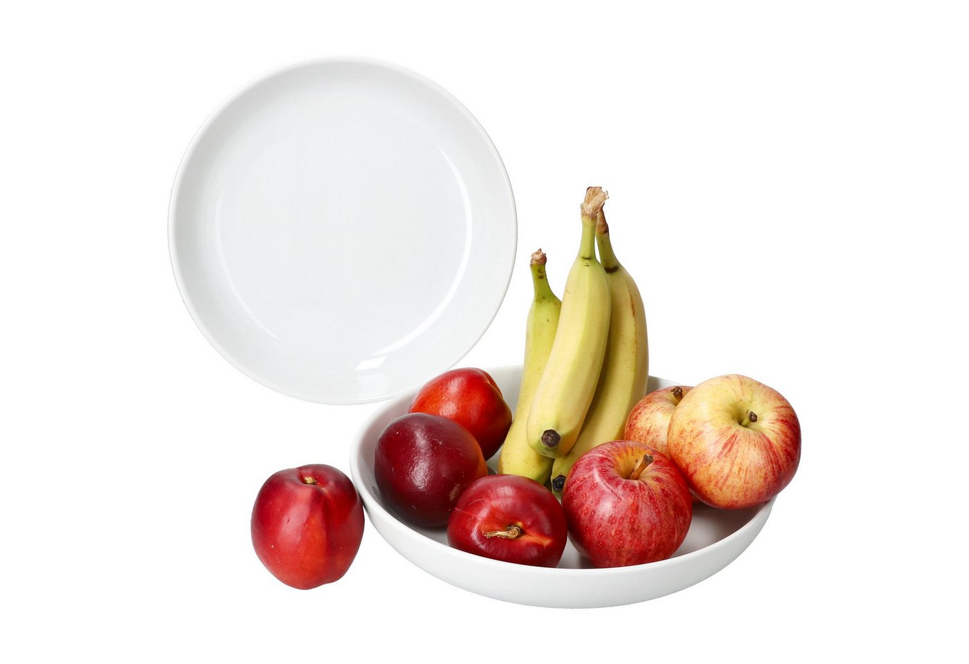 MamboCat Servierschale MamboCat 2er Set STABIL Bowl Ø25cm 1L Porzellan Weiß Salatschale, Porzellan MamboCat Servierschale MamboCat 2er Set STABIL Bowl Ø25cm 1L Porzellan Weiß Salatschale, Porzellan von MamboCat