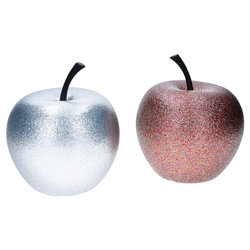 Pottery Pots 2er Set Apfel in Silber & Bronze Größe XS I glitzern & schimmernd I Ø14,5 & Höhe 17cm I wetterfeste Deko für Haus & Garten I Accessoire aus Fiberglas, Fiberstone I Herbst Weihnachten Pottery Pots 2er Set Apfel in Silber & Bronze Größe XS I glitzern & schimmernd I Ø14,5 & Höhe 17cm I wetterfeste Deko für Haus & Garten I Accessoire aus Fiberglas, Fiberstone I Herbst Weihnachten von MamboCat