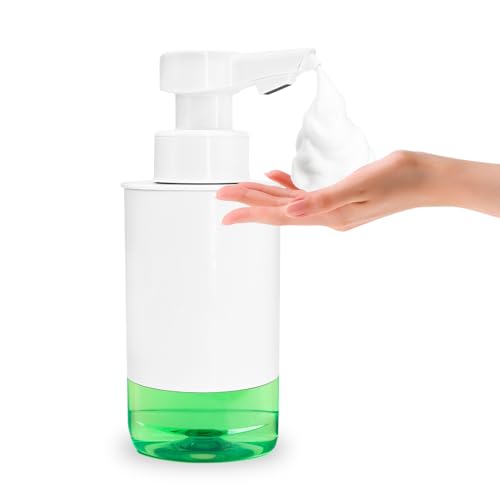 Mamiddle Seifenspender Automatisch mit Sensor Infrarot Seifenspender Elektrischer IPX5 Wasserdicht Type-C Aufladung mit Sensor Infrarot Bewegungssensor für Küche & Bad (Schaumtyp - Weiß Acryl) von Mamiddle
