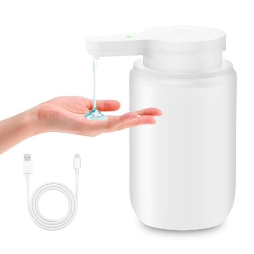 Mamiddle Seifenspender Automatisch mit Sensor Infrarot Seifenspender Elektrischer IPX5 Wasserdicht USB-C Aufladung für Küche & Bad (Weiß - Flüssigetyp) von Mamiddle