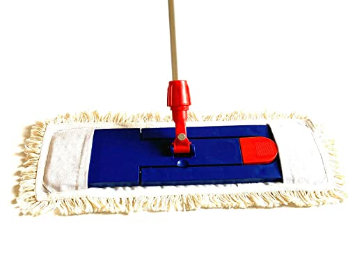MAMMOP 40cm Profi Magnet Klapphalter Baumwoll WischmopTeleskopstiel Set Mopphalter von Mammop