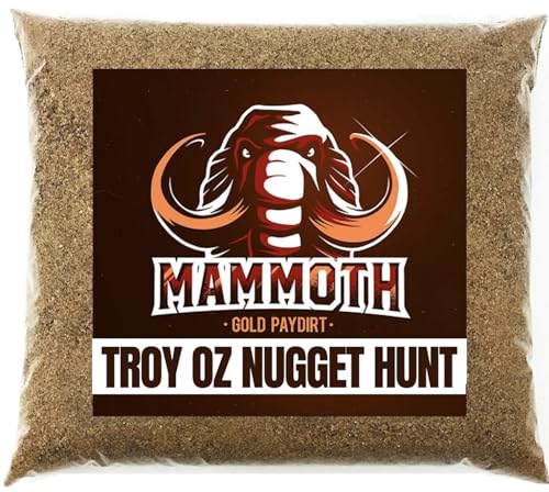 Mammoth Paydirt Mammoth 'Troy Ounce Nugget Hunt' – Gold Nugget Paydirt Panning Konzentrat Pay Dirt Bag – Gold Prospecting, 1 Large Scoop von Mammoth Paydirt