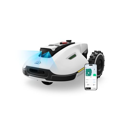 MAMMOTION Mähroboter ohne Begrenzungskabel yuka2000, Akku Rasenmäher mit NetRTK+Vision,Empf. 2000m²/2800 m², Smart Rasenmäher Roboter, 4G-Modul, 50% Steigung (Update 2025) von Mammotion