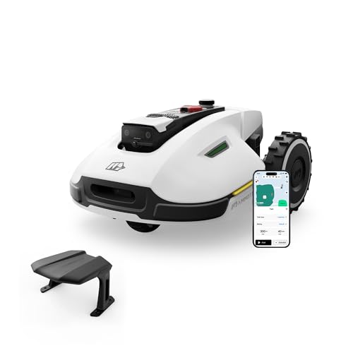 MAMMOTION YUKA 3000 Mähroboter ohne Begrenzungskabel, NetRTK+Vision, Keine RTK-Antenne erforderlich, Rasenmähroboter, Auto-Kartierung, Max.4000m², Empf.3000m², mit 4G-Modul, 50% Steigung von Mammotion
