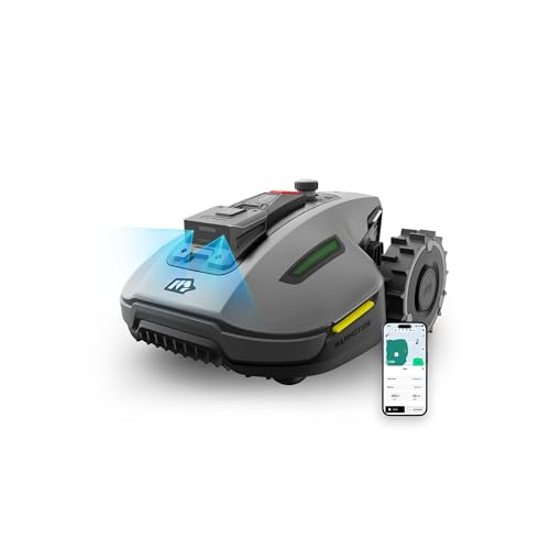 MAMMOTION YUKA Mini 700 Mähroboter mit Ersatzklingen (9 Sets (72 Klingen), NetRTK+Vision, Keine RTK-Antenne erforderlich, Auto-Kartierung, Empf. 700m², Max. 1100m², mit 4G-Modul, 50% Steigung von Mammotion