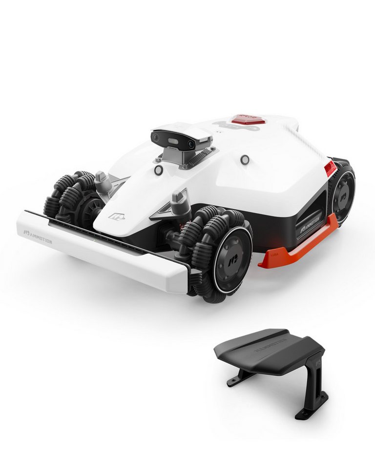 Mammotion Rasenmähroboter LUBA 2 AWD 3000X, bis 3600 m² Rasenfläche, (mit Garage, 4G-Modul), NetRTK+Vision, 80% Steigung, Mähroboter ohne Begrenzungskabel von Mammotion