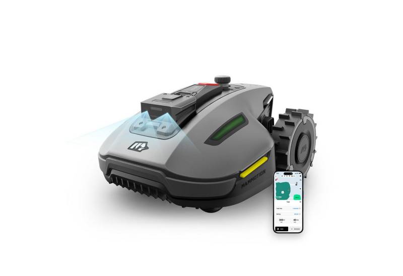 Mammotion Rasenmähroboter YUKA Mini, bis 700 m² Rasenfläche, (Max. 1100 m², mit 4G-Modul), NetRTK+Vison, Auto-Kartierung, Mähroboter ohne begrenzungsdraht, App von Mammotion