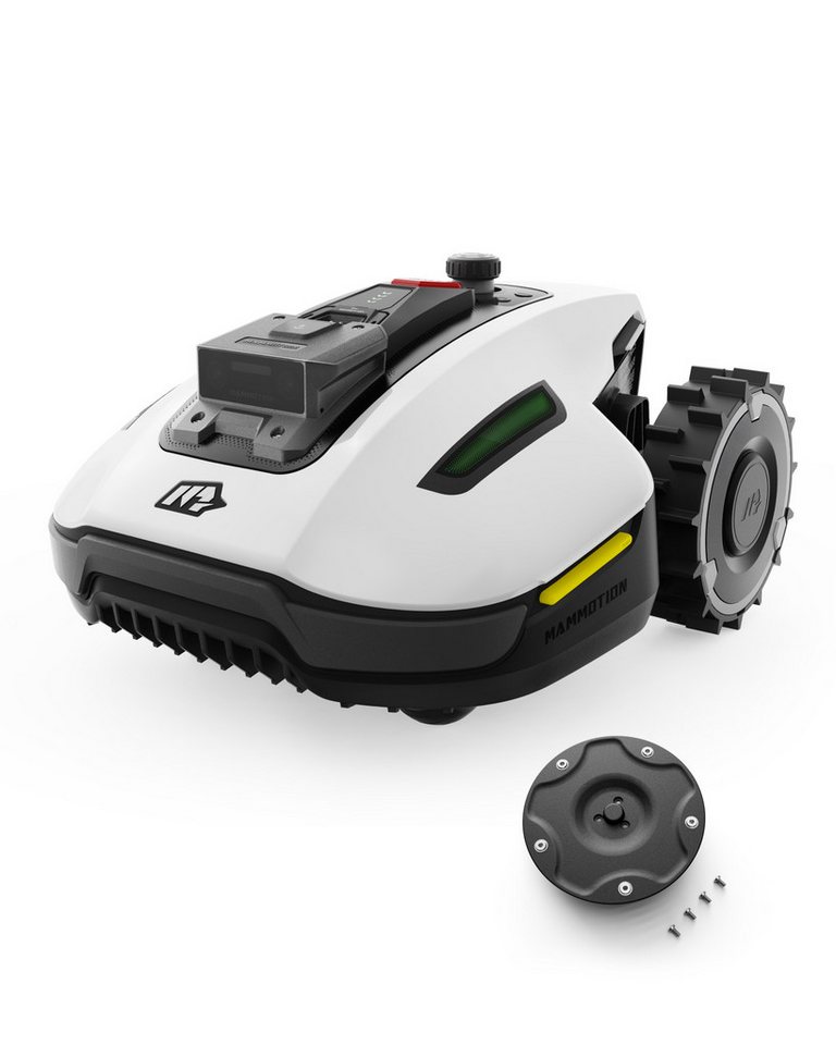 Mammotion Rasenmähroboter YUKA Mini 600, bis 600 m² Rasenfläche, (Max. 800m², mit Trennscheibe, 4G-Modul), NetRTK+Vision, 50% Steigung, Mähroboter ohne Begrenzungskabel, APP von Mammotion