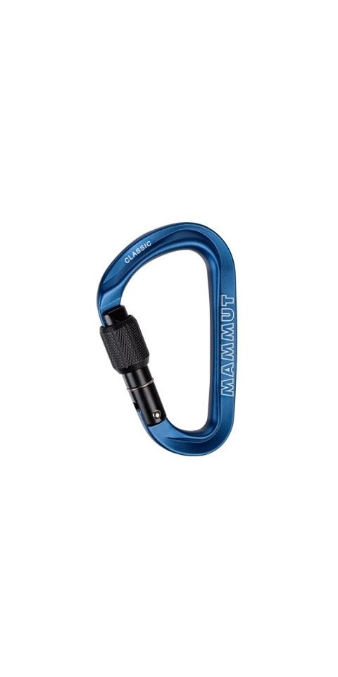Mammut Karabiner Classic HMS Screwgate Carabiner SCREW GATE, BLUE von Mammut