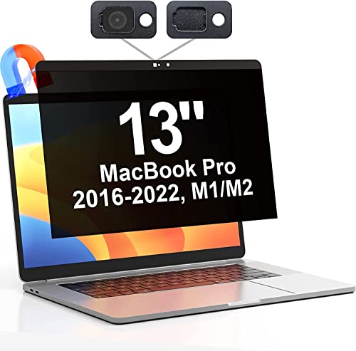 Magnetischer Blickschutzfilter Kompatibel Mit MacBook Pro 13 Zoll (2016-2022,M1,M2)&MacBook Air 13 (2018-2021,M1), EEinfach zum Ab, Anti-Blaulicht Sichtschutzfolie für MacBook Air 13,3 Zoll von Mamol