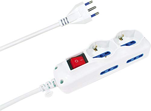 Mehrfachsteckdose 2 Schuko + 4 von Mamy