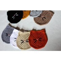 Katze Gesicht Untersetzer Set Von 4 von MamzelleSemmele
