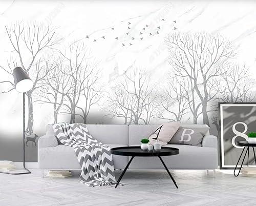 Fototapete 3D Effekt 3D Tapete Tropische Pflanzen Bäume Vögel Fototapete Wandgemälde Vlies Wohnzimmer Schlafzimmer Flur Wanddekoration 400(W) X280(H) Cm von ManFototapete