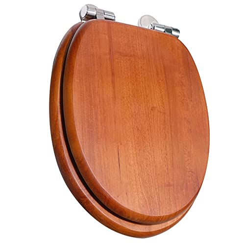 ManY WC-Sitz Aus Holz Toilettendeckel Softclose Toilettensitz Mit Quick-Release Funktion Klobrille Stark Und Robust Einfache Montage von ManY