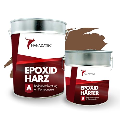 MANADATEC 2k Epoxidharz Bodenbeschichtung 5kg I Havannabraun I Lösemittelfrei, Umweltfreundlich & Geruchsneutral I Beschichtung für Garagen- & Kellerböden I Hohe Schlagfestigkeit MANADATEC 2k Epoxidharz Bodenbeschichtung 5kg I Havannabraun I Lösemittelfrei, Umweltfreundlich & Geruchsneutral I Beschichtung für Garagen- & Kellerböden I Hohe Schlagfestigkeit von MANADATEC